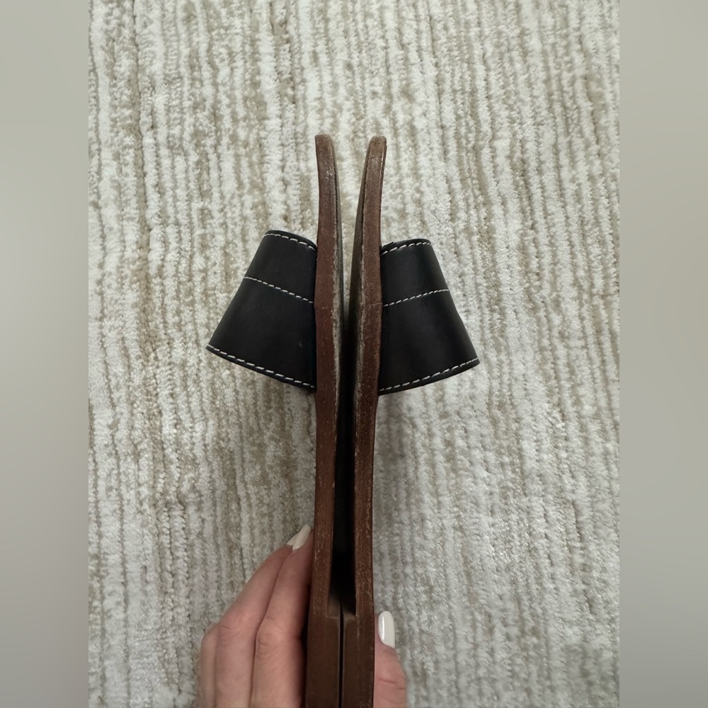 Louis Vuitton Lock It Leather Slides Mules Black size 38 - Picture 12 of 12